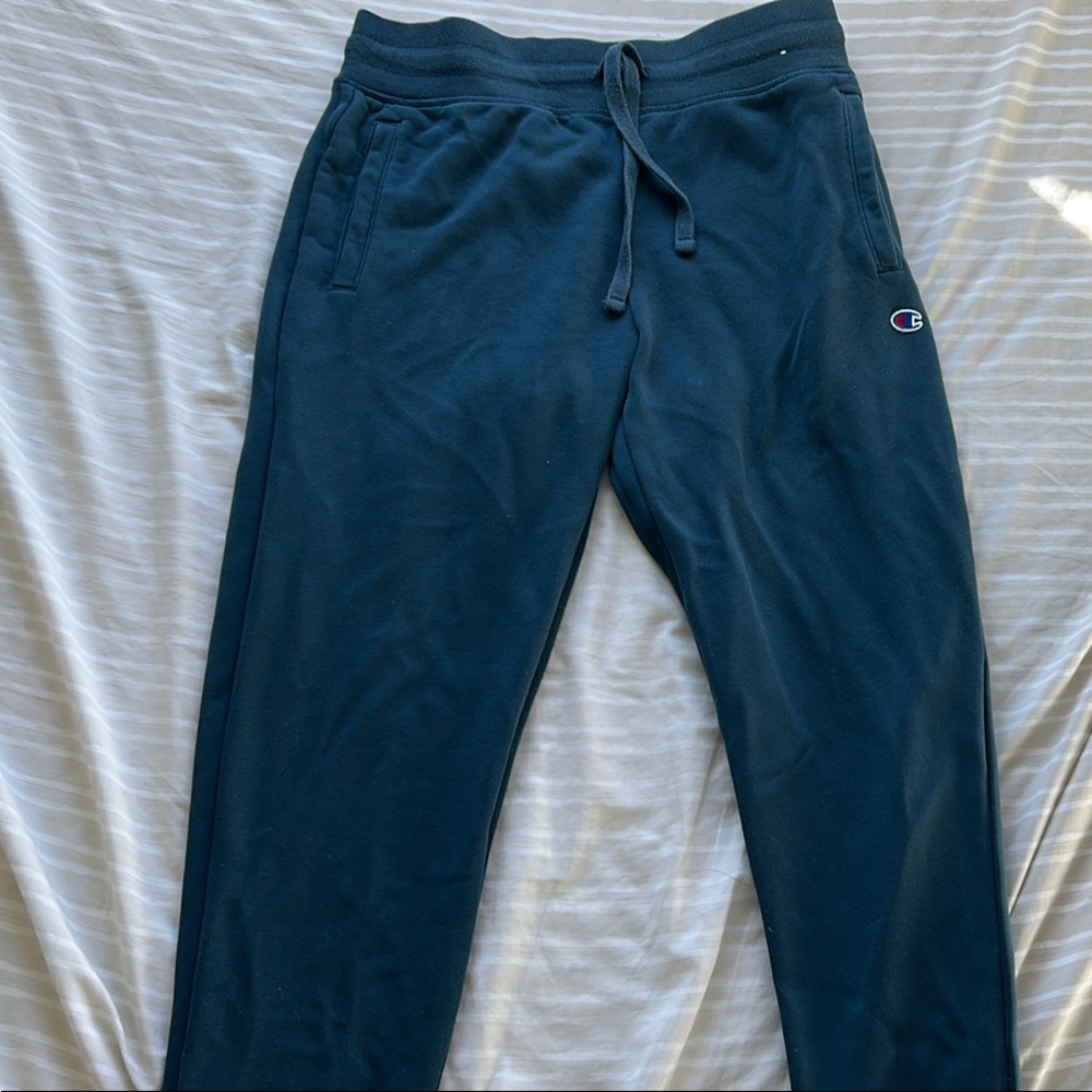 Champion Blue Sweatpants Joggers with Elastic Waistband